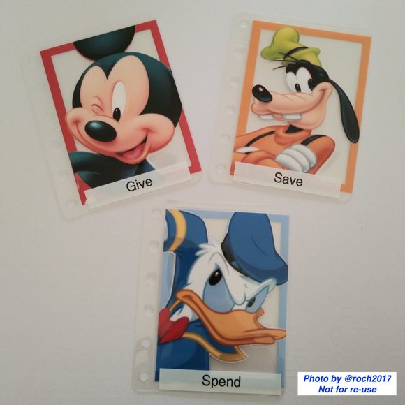 A7 Pocket Size Three Ring Binder with Disney Envelopes - Picture 4 of 7